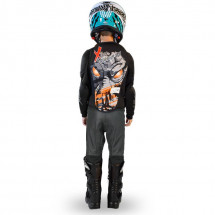 Gilet de protection enfant pour quad et moto Sporting noir et orange