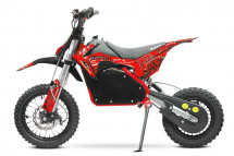 Moto cross 1200W 48V lithium serval rouge 12/10 pouces