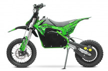 Moto cross 1200W 48V lithium serval vert 12/10 pouces