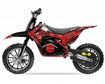 Moto cross électrique 500W 36V Racing luxe rouge 10/10 pouces