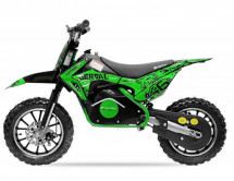 Moto cross électrique 500W 36V Racing luxe vert 10/10 pouces