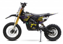 Moto cross enfant Tiger 1100W lithium jaune 12/10 pouces