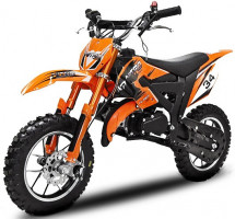 Moto cross Flash 49cc orange 10/10 pouces
