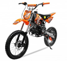Moto cross NXD Prime 125cc orange manuelle 4 vitesses 17/14 pouces