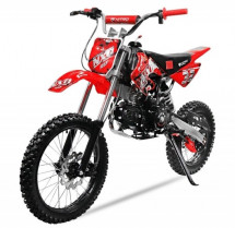 Moto cross NXD Prime 125cc rouge manuelle 4 vitesses 17/14 pouces