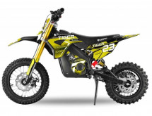Moto électrique 1000W Tiger jaune 12/10 pouces