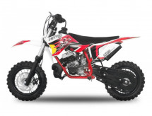 NRG50 49cc moteur 9cv kick starter rouge 10/10 Dirt bike enfant