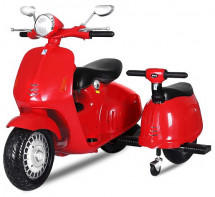 Scooter électrique à 2 sièges Trottinette 35W rouge