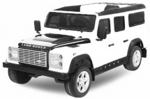 Voiture enfant électrique Land Rover Defender blanche