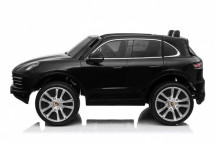 Voiture enfant électrique Porsche Cayenne S noir 2 places haut de gamme