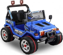 Voiture enfant électrique tout terrains BMX Jeep bleue