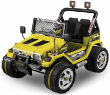 Voiture enfant électrique tout terrains BMX Jeep jaune