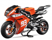 Moto de course GP Tribo 49cc orange
