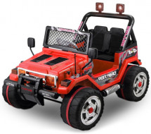Voiture enfant électrique tout terrains BMX Jeep rouge